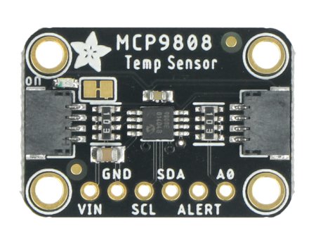Der digitale Temperatursensor von Adafruit ist mit dem MCP9808 Chip ausgestattet.