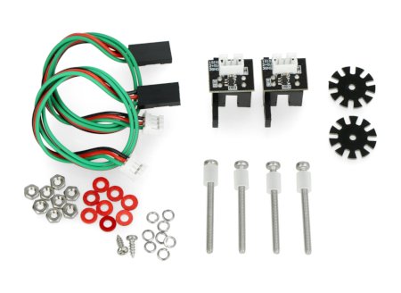 Inhalt des TT-Motor-Encoder-Kits.