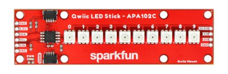 Qwiic LED Stick - APA102C LED-Streifen - 10 Dioden - SparkFun.