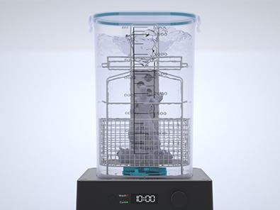 Die Funktion zum Waschen von 3D-Drucken