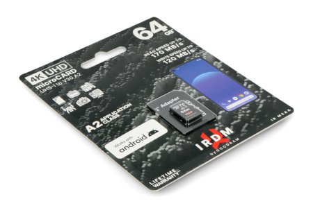 Goodram IR-M2AA microSD 64GB 170MB/s UHS-I Klasse U3 Speicherkarte mit Adapter