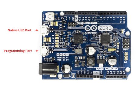 Arduino Zero mit zwei USB-Anschlüssen