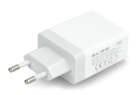 Wandladegerät 76-007 Blow - 4 x USB Typ A / 2,4 A - 5 V - Weiß.