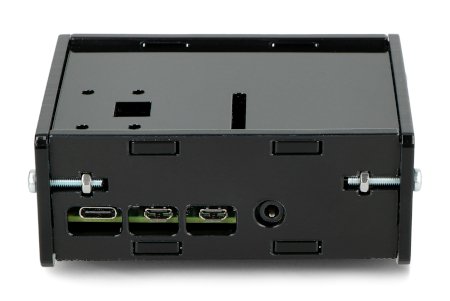 Gehäuse für Raspberry Pi 4B mit Kamerahalterung - schwarz