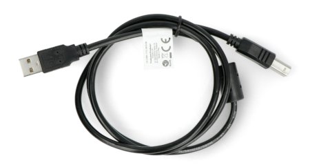 USB A - B 2.0 Lanberg Kabel - mit Ferritfilter - schwarz 1m