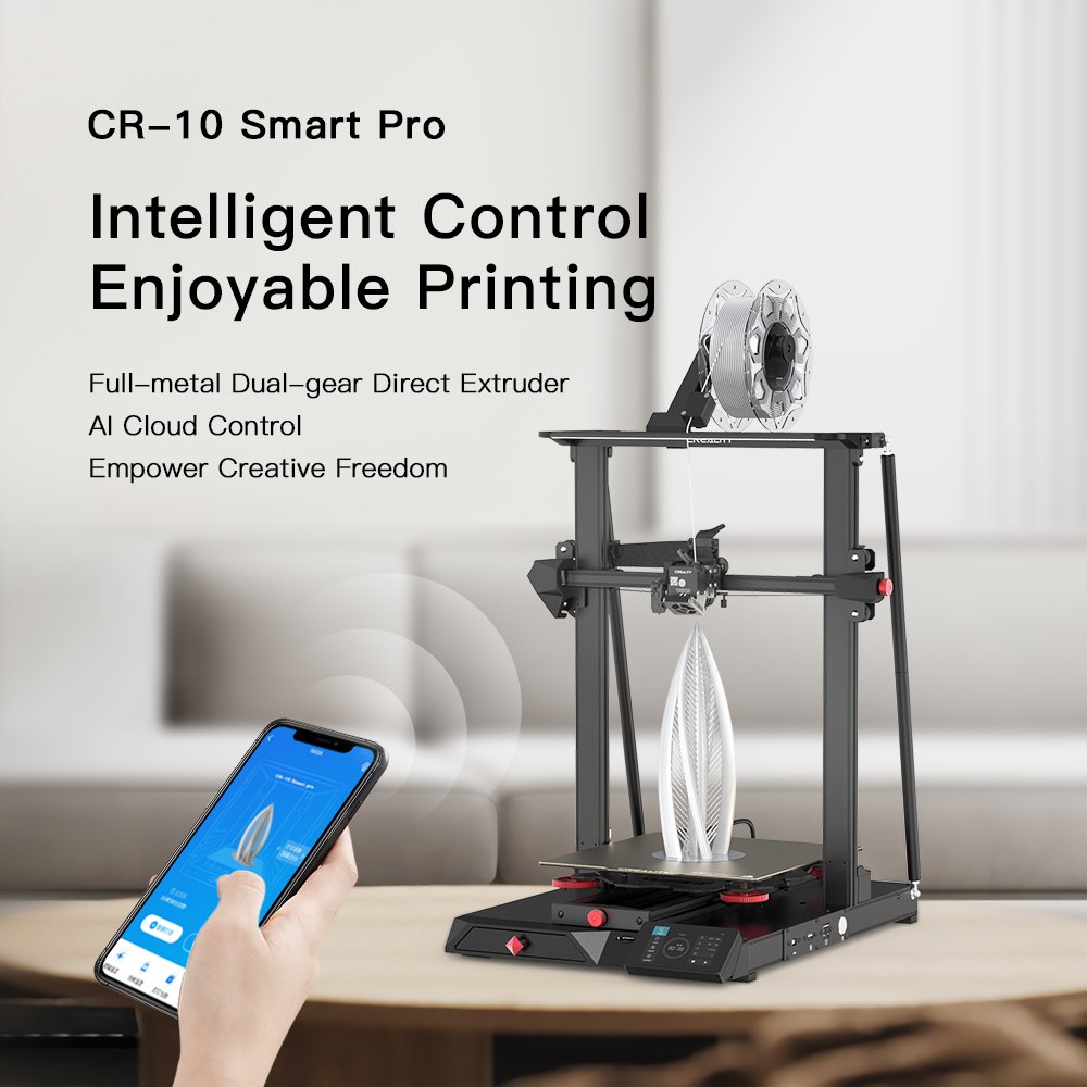 Creality CR-10 Smart Pro verfügt über ein integriertes WiFi- und Bluetooth-Kommunikationsmodul