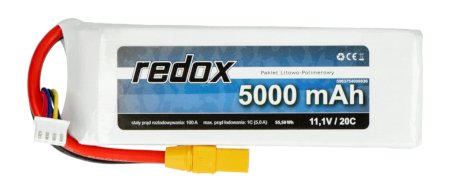 Li-Pol Redox 5000mAh 20C 3S 11,1V Paket