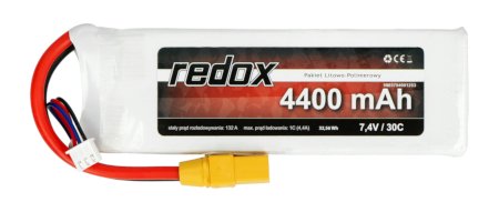 Li-Pol Redox 4400 mAh 30C 2S 7,4V-Paket