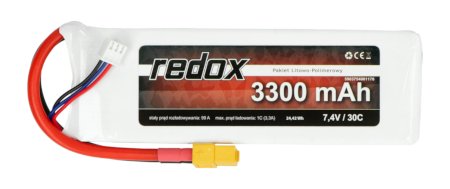 Li-Pol Redox 3300mAh 30C 2S 7,4V-Paket
