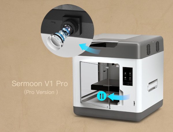 Die Pro-Version des Sermoon V1-Druckers verfügt über einen Türöffnungssensor