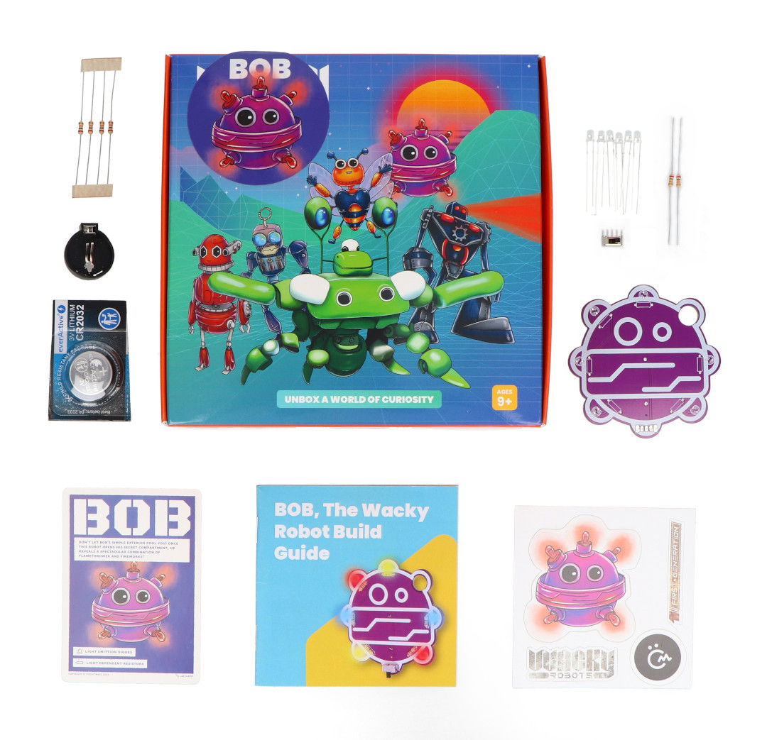 Robot Bob - Teil des CircuitMess Wacky Robots-Sets.