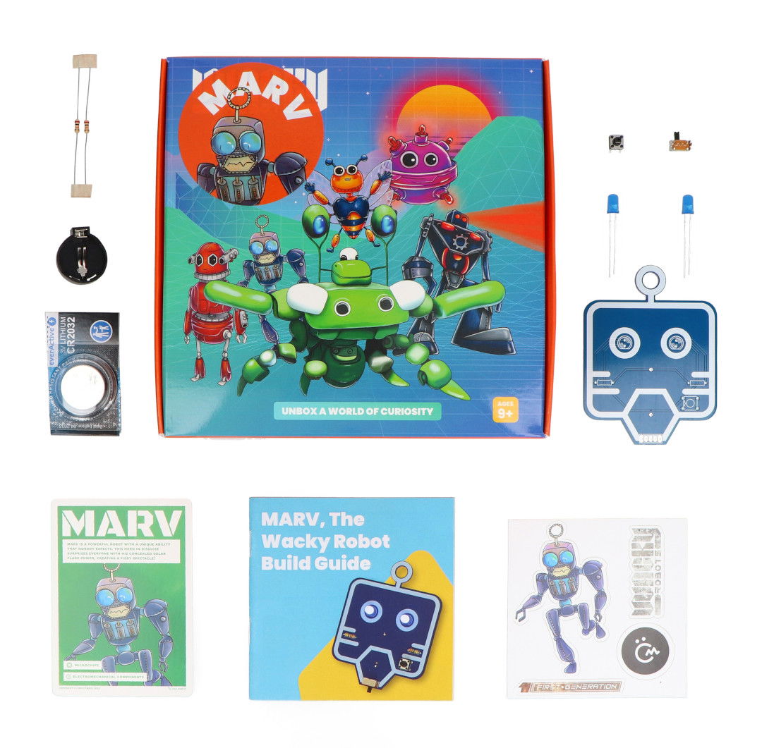 Marv Robot – Teil des CircuitMess Wacky Robots-Sets.