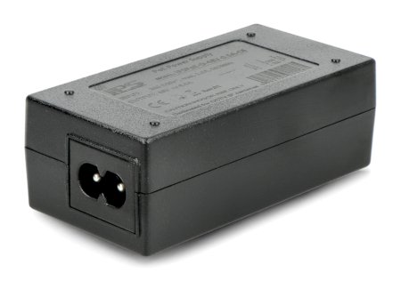 Desktop PoE Netzteil - RJ45 - mit IEC C8 Buchse - 48 V / 0,5 A / 24 W - schwarz - IPS.