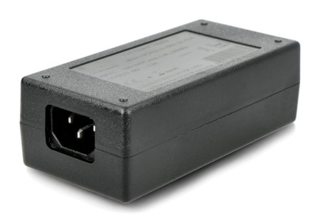 Desktop PoE Netzteil - RJ45 - mit IEC C14 Buchse - 48 V / 1 A / 48 W - schwarz - IPS.