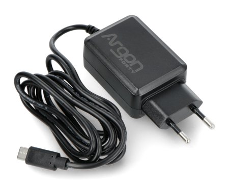 Argon40 USB Typ C 5,25V / 3,5A Netzteil für Raspberry Pi 4B - schwarz