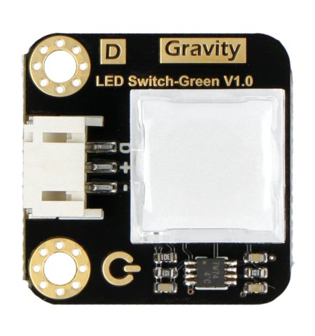 Gravity - LED-Schalter - quadratische LED-beleuchtete Taste.