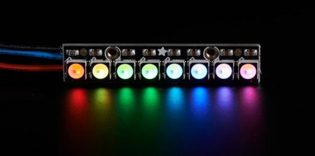 NeoPixel Stick - LED-Streifen 8 x RGBW 5050 - WS2812B / SK6812 - Naturweiß - Adafruit 2868.