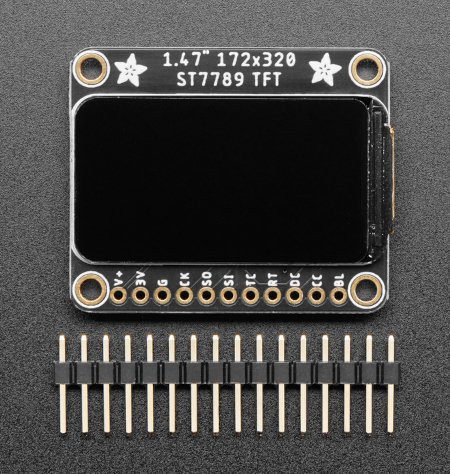TFT-IPS-Display - mit abgerundeten Ecken - 1,47 '' 320 x 172 px - für Raspberry Pi und Arduino - Adafruit 5393.