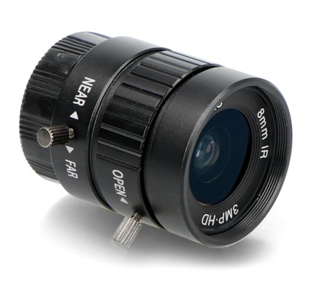 8 mm CS-Mount-Objektiv - manuelle Fokuseinstellung - für Raspberry Pi-Kamera - ArduCam LN039.