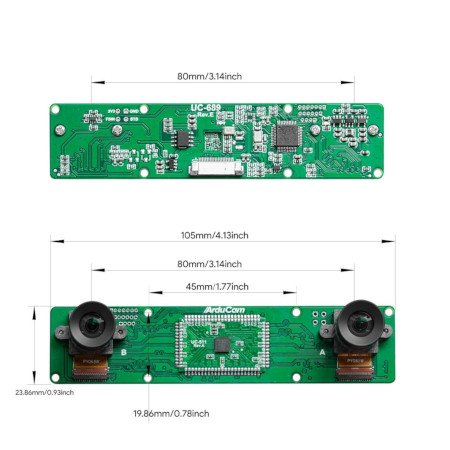 Stereoskopische Kamera für Raspberry Pi und Nvidia