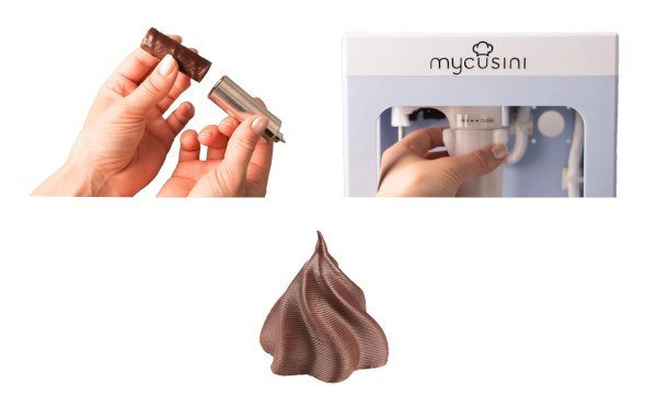 Schokoladenrippel für Mycusini 2.0 3D-Drucker