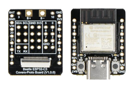 Beetle ESP32 - C3 RISC-V - z mikrokontrolerem Espressif ESP32-C3 RISC-V - WiFi - Bluetooth - DFRobot DFR0868.