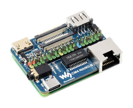 Gegenstand des Verkaufs ist das Nano Base Board (B) - Pins Expander. Das Raspberry Pi Compute Module 4 Lite / eMMC muss separat erworben werden.