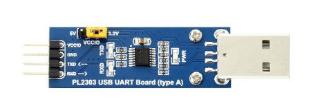USB-UART (TTL)-Konverter mit PL2303-Chip.