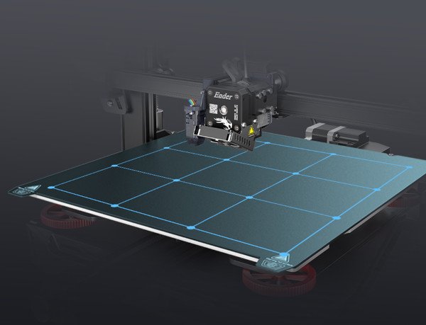 Der CR-Touch-Sensor automatisiert den Nivellierungsprozess der Bauplatte
