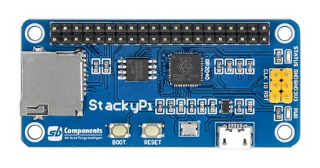 StackyPi - Modul mit RP2040, microSD-Kartenslot und Raspberry Pi GPIO - SB Components 24032