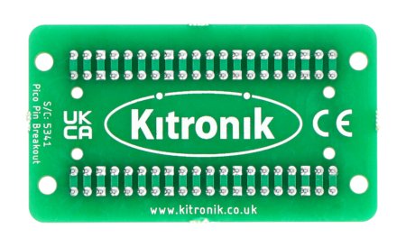 Pin-Expander für Raspberry Pi Pico - Kitronik 5341 - Rückansicht