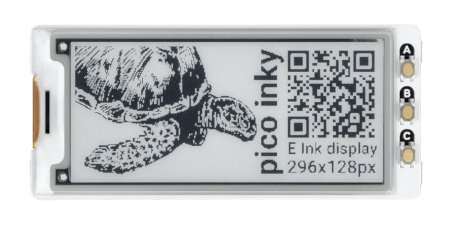 Pico Inky Pack - 2,9'' E-Ink Display 296 x 128 px - für Raspberry Pi Pico / Pico W - PiMoroni PIM634