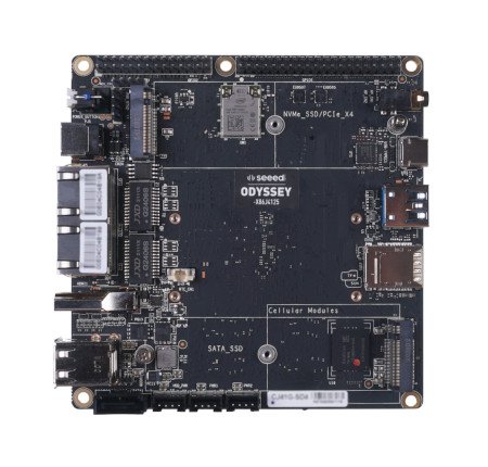 Das Odyssey-Board verfügt über einen integrierten Arduino ATSAMD21-Coprozessor.