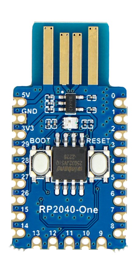 RP2040-One mit einem Mikrocontroller der Raspberry Pi Foundation.