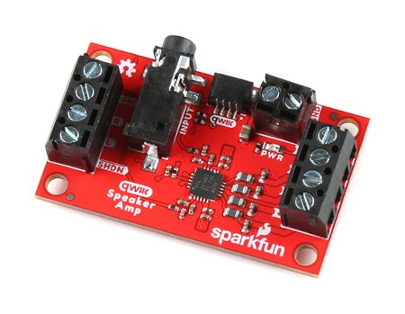 Wzmacniacz audio TPA2016D2 od firmy SparkFun.