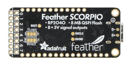 Feather RP2040 SCORPIO - 8-Kanal-NeoPixel-Controller