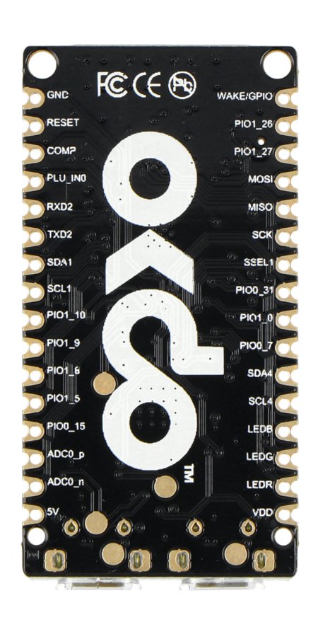 Das Board hat bis zu 64 GPIO-Pins.