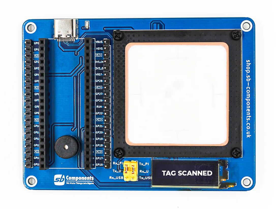 UHF Lite Expansion - płytka rozszerzeń z modułem RFID do Raspberry Pi Pico - SB Components 26494