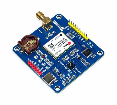 Moduł GPS-RTK HAT z układem GNSS ZED-F9P - nakładka do Raspberry Pi - SB Components 25961