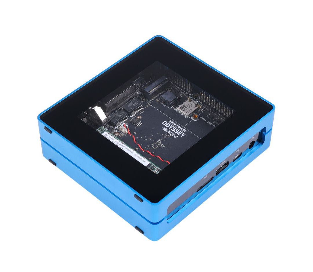 Odyssey Blue J4125 v2 - Intel Celeron J4125 + RP2040 - 8 GB RAM 128 GB M.2 SATA - WiFi + Bluetooth - Seeedstudio 110991824