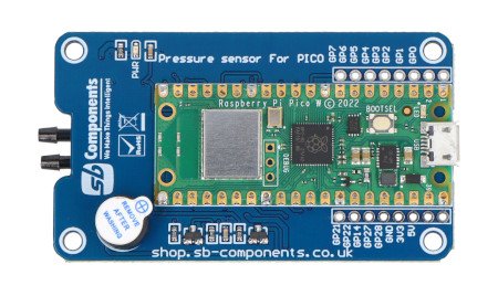 Czujnik ciśnienia z wyświetlaczem LCD z Raspberry Pi Pico W - SB Components 26173