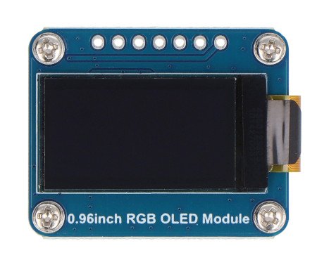 Wyświetlacz OLED IPS 0,96'' 64 x 128 px - SPI - 65K RGB - do Raspberry Pi, Arduino, STM32 - Waveshare 25133