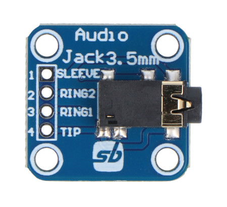 Moduł z gniazdem TRRS 3,5mm Jack - SB Components 27637