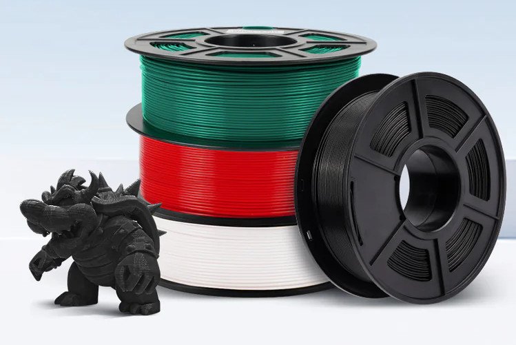 Filament Sunlu PLA + Silk 1,75mm 1kg - Rainbow
