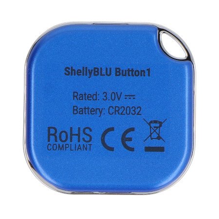 Shelly BLU Button1 - przycisk aktywacji akcji i scen Bluetooth - niebieski