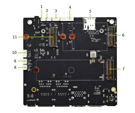 A608 Carrier Board - płytka rozszerzeń do Nvidia Jetson Orin NX / Nano - Seeedstudio 105110001