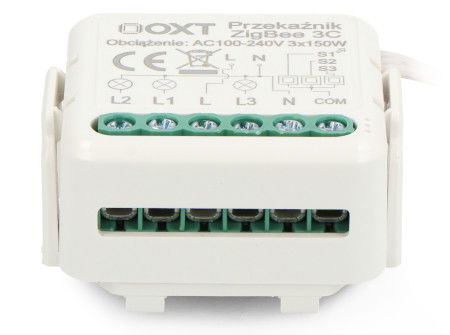 Tuya - 3-kanałowy mini przekaźnik - ZigBee - aplikacja Android / iOS - OXT T263