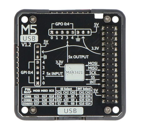 USB Module V1.2 - moduł sterownika USB - MAX3421E - M5Stack M020-V12