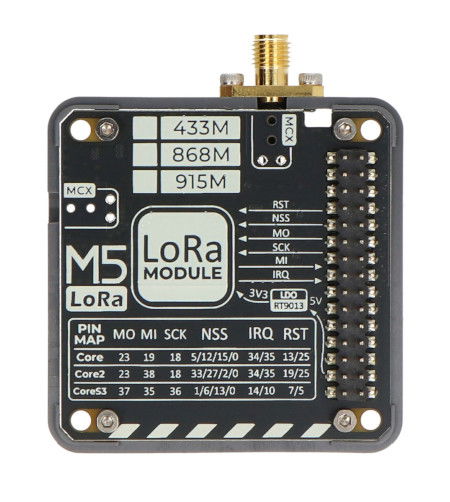 Moduł LoRa 868MHz V1.1 - do modułów deweloperskich M5Stack Core - M5Stack M029-V11