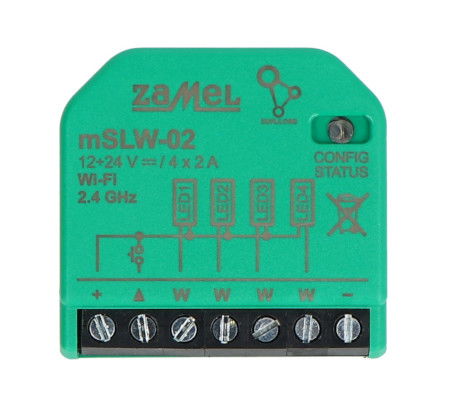 Zamel Supla mSLW-02 - sterownik 4x LED WiFi - aplikacja Android / iOS